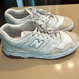 New balance 550 cream and white size 9 W